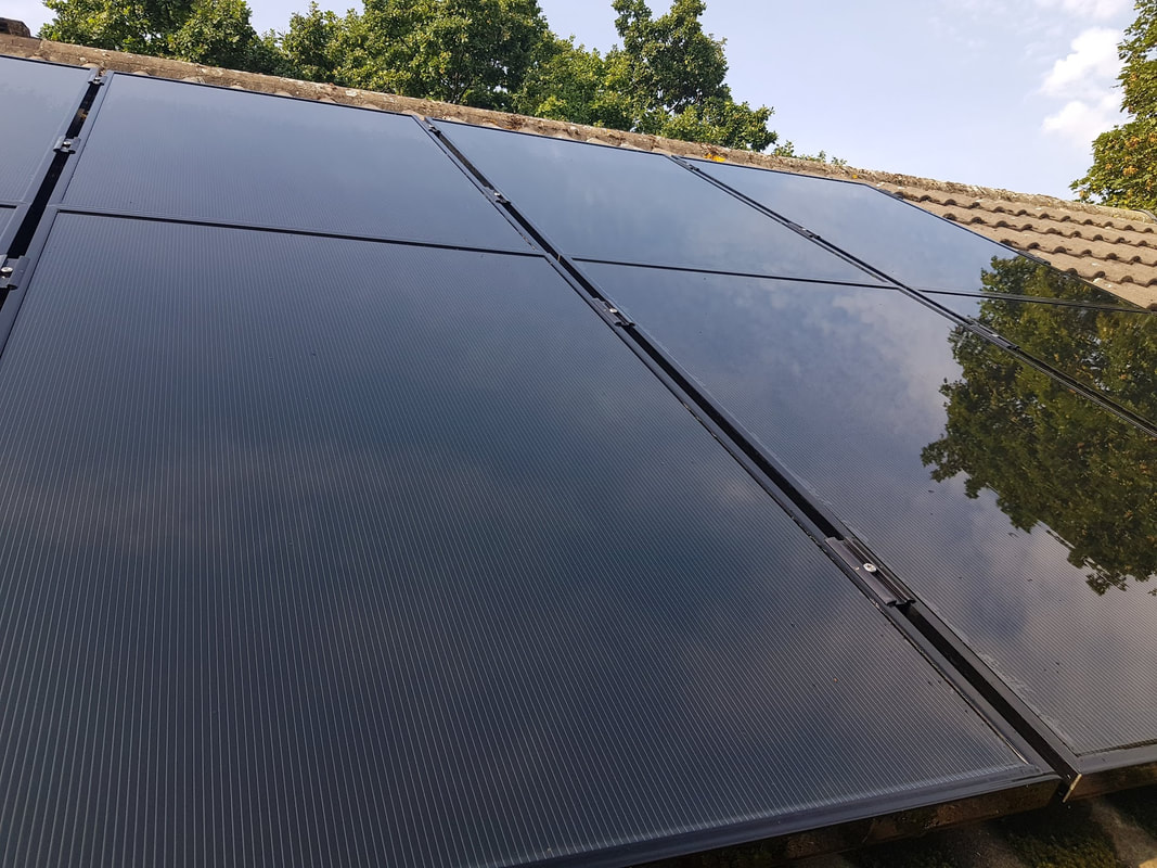 solar panel after being professionally cleaned