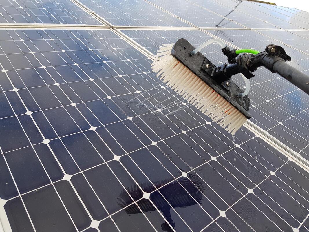 Solar panel cleaning in Nottingham