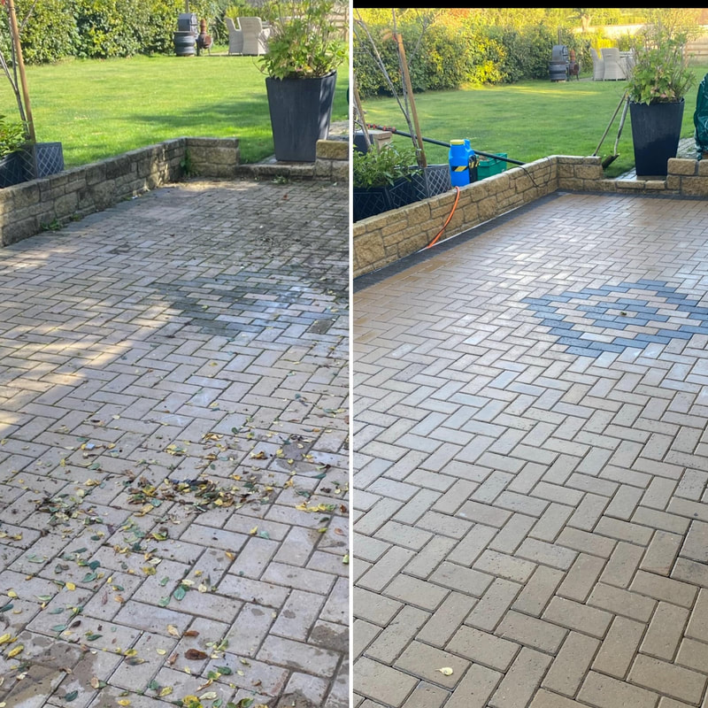 Environmentally friendly patio cleaning